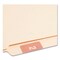 Smead 1.5 in. x 1.5 in. 2 Numerical End Tab File Folder Labels - Pink (1-Roll)
